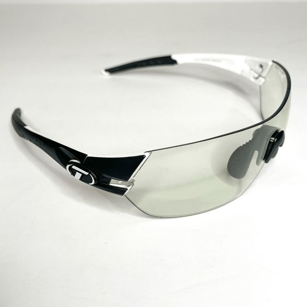 Tifosi Slice Sport Sunglasses Clear Lens Cycling, Hiking, Running Black/White - Picture 1 of 9